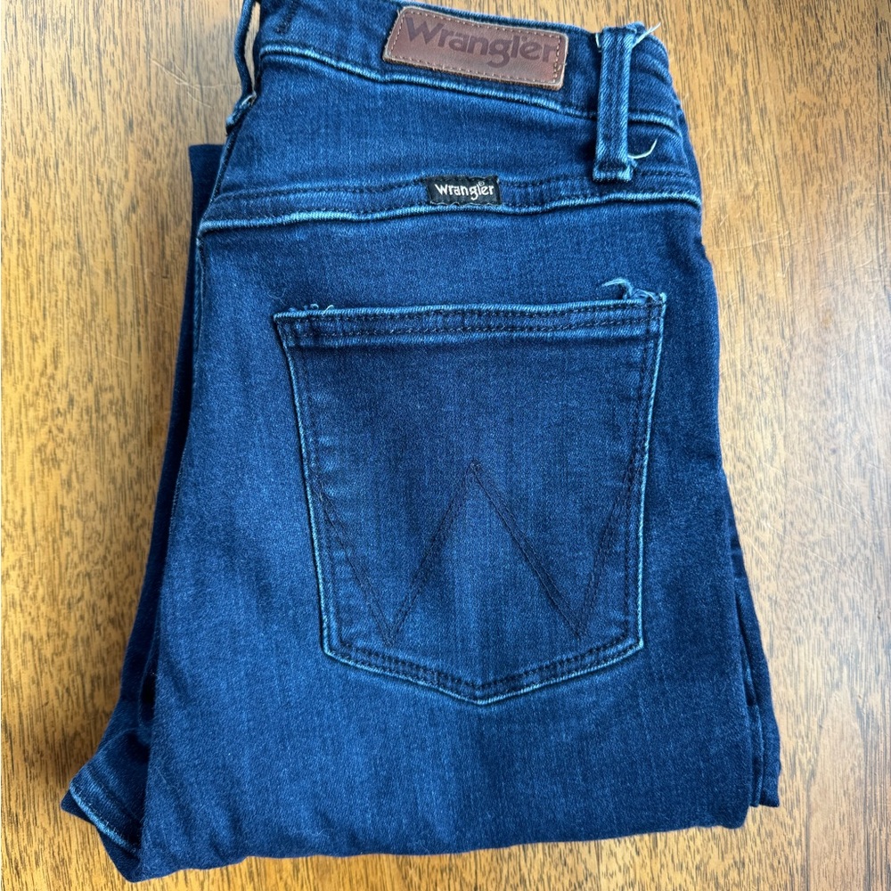 Wrangler Women's Dark Blue Denim Jeans